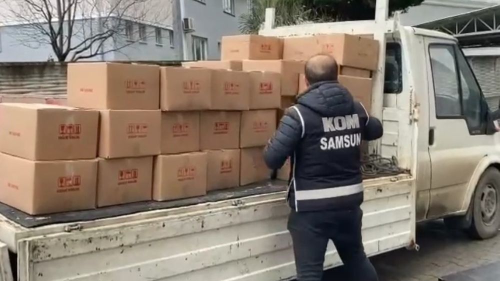 Samsun'da 1 Ton Kaçak Etil Alkol Ele Geçirildi!