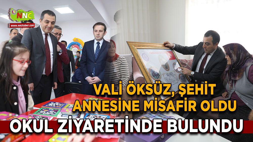 Vali Türker Öksüz Gölhisar ilçesini ziyarette bulundu