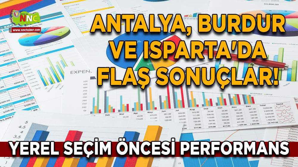 Yerel Seçim Öncesi Performans - Antalya, Burdur ve Isparta'da Flaş Sonuçlar!