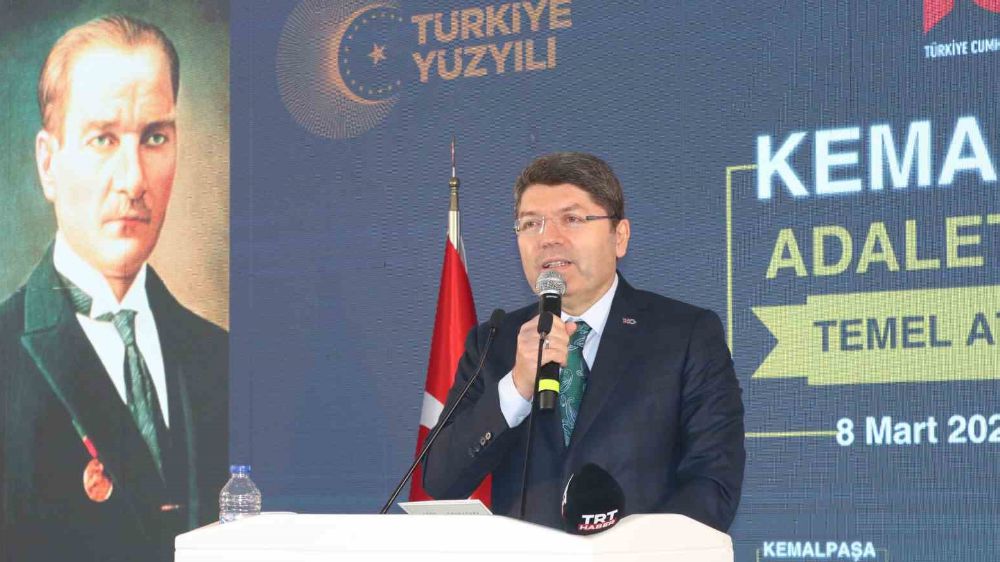 Adalet Bakanı Yılmaz Tunç İzmir’de Kemalpaşa Adalet Sarayı’nın temel atma törenine katıldı