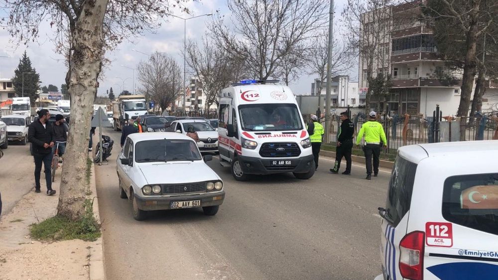 Adıyaman'da trafik kazası 1 kişi yaralandı