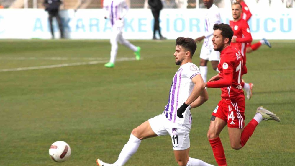  Ankara Keçiörengücü,  Erzurumspor FK’ya 2-0’lık skorla mağlup oldu