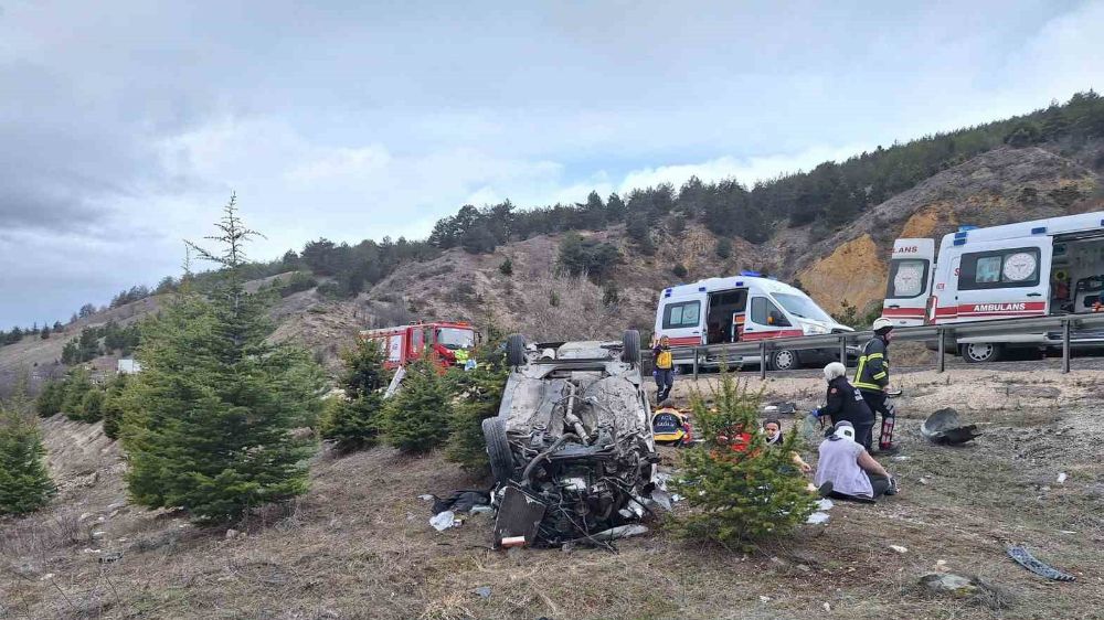 Bolu’da feci kaza; 5 yaralı