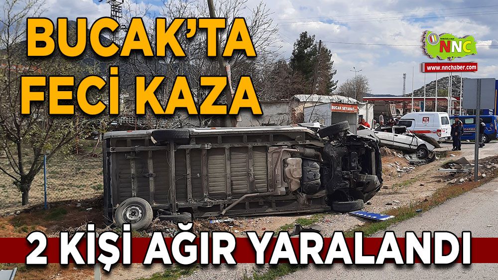 Bucak Antalya karayolunda feci kaza 