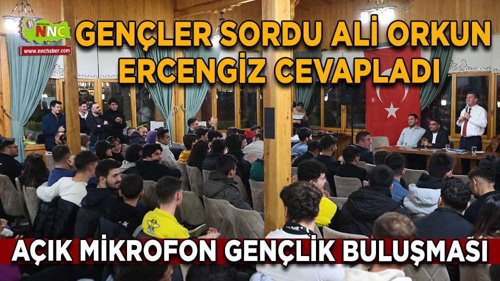 Burdur Belediye Başkanı Ali Orkun Ercengiz, Gençlerle Açık Mikrofon Buluşmasında