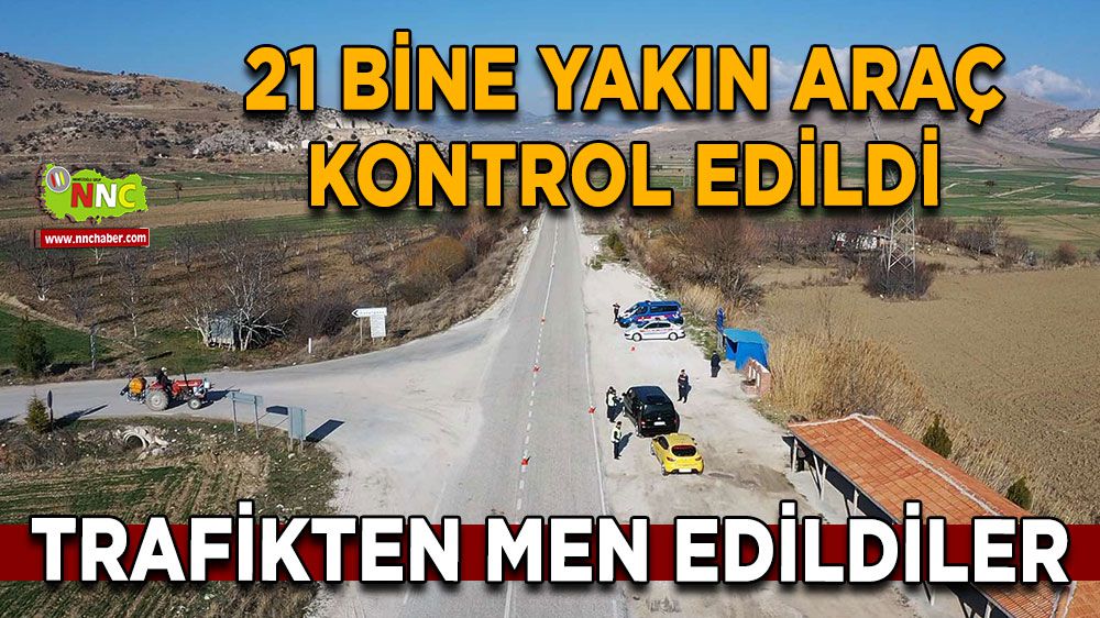 Burdur'da trafik denetimi! 21 bine yakın araç kontrol edildi