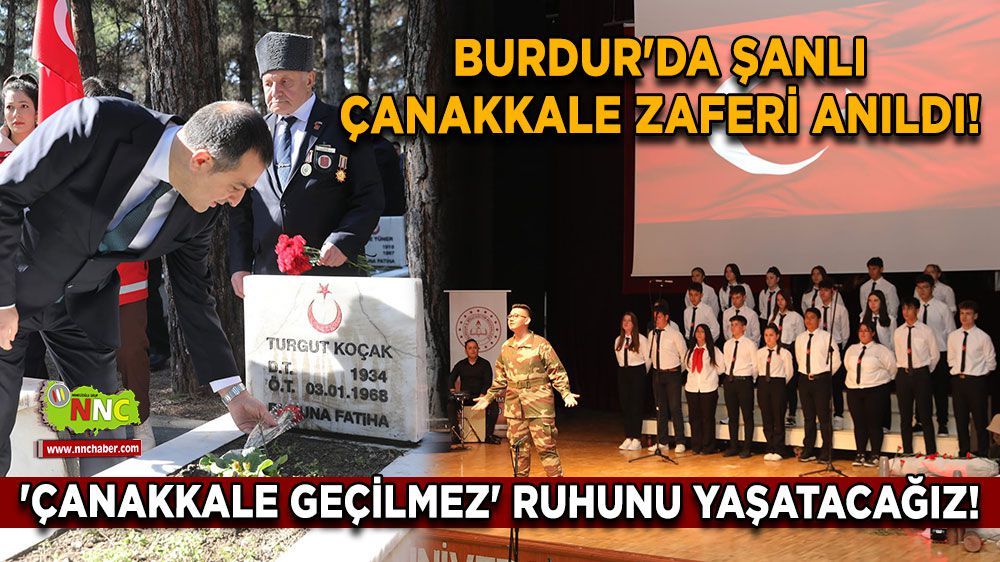 Burdur Haber - Burdur'da Şanlı Çanakkale Zaferi Anıldı! 