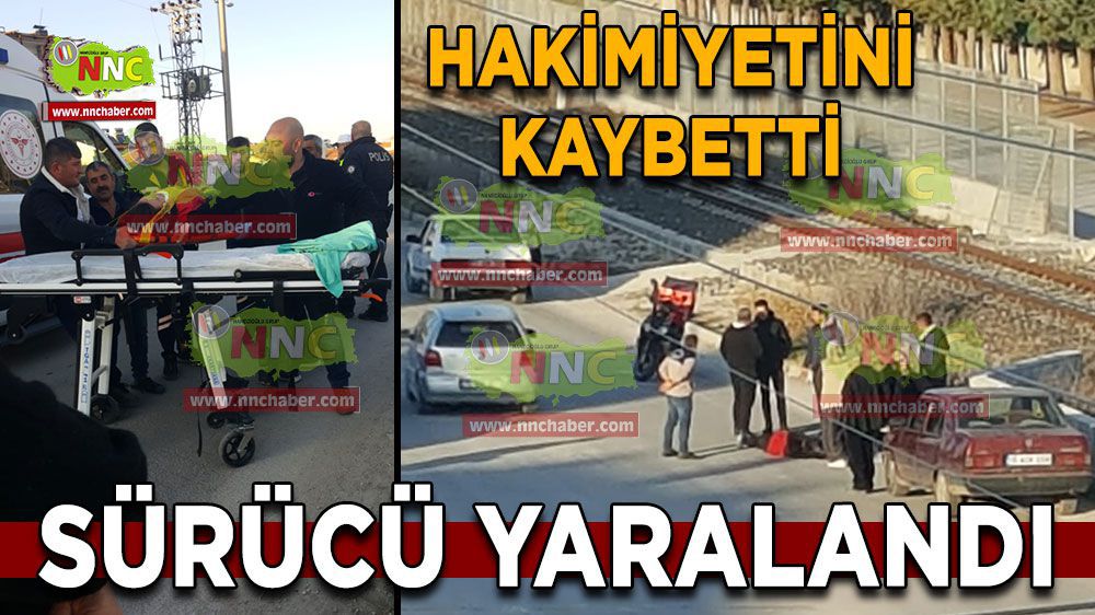 Burdur Haber - Burdur'da trafik kazası; sürücü yaralandı 