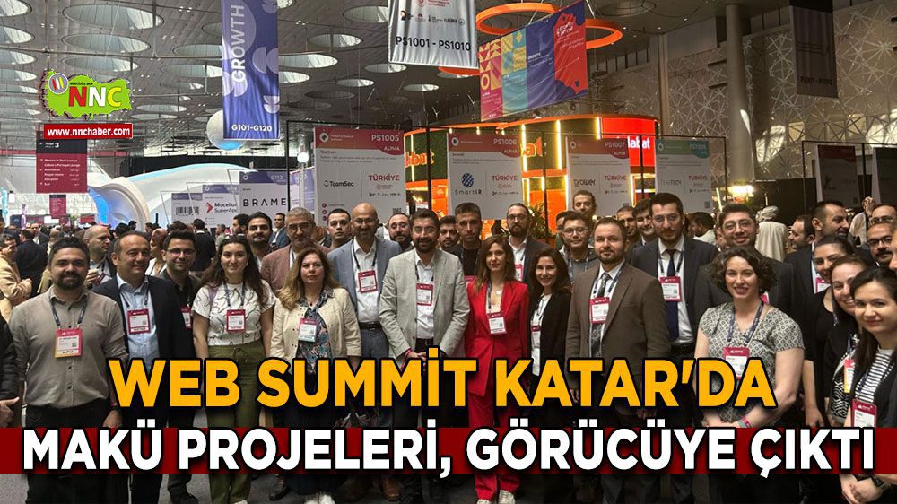 Burdur Haber - Web Summit Katar'da MAKÜ Projeleri görücüye çıktı 