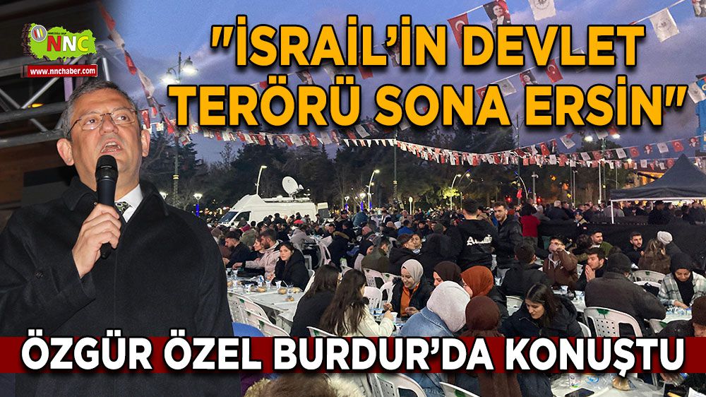 CHP Lideri Özel'den Filistin'e Destek: Zulüm Sona Ersin!