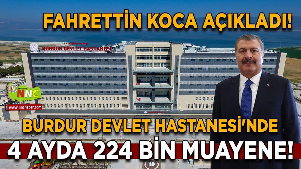 Fahrettin Koca'dan Burdur Devlet Hastanesi İçin Açıklama