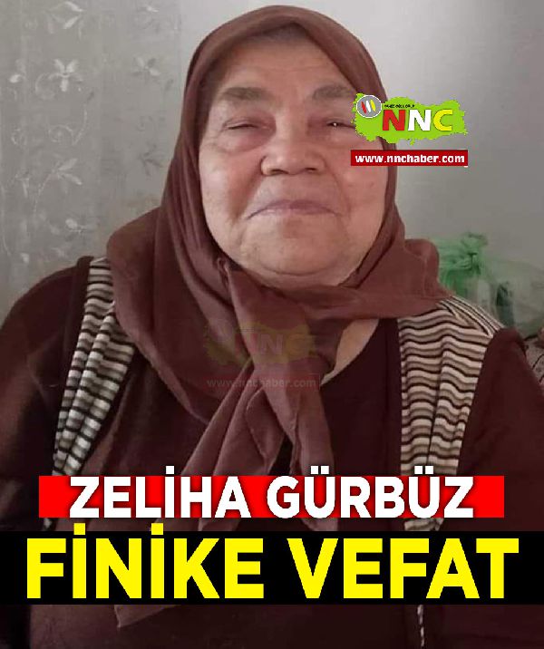 Finike Vefat Zeliha Gürbüz