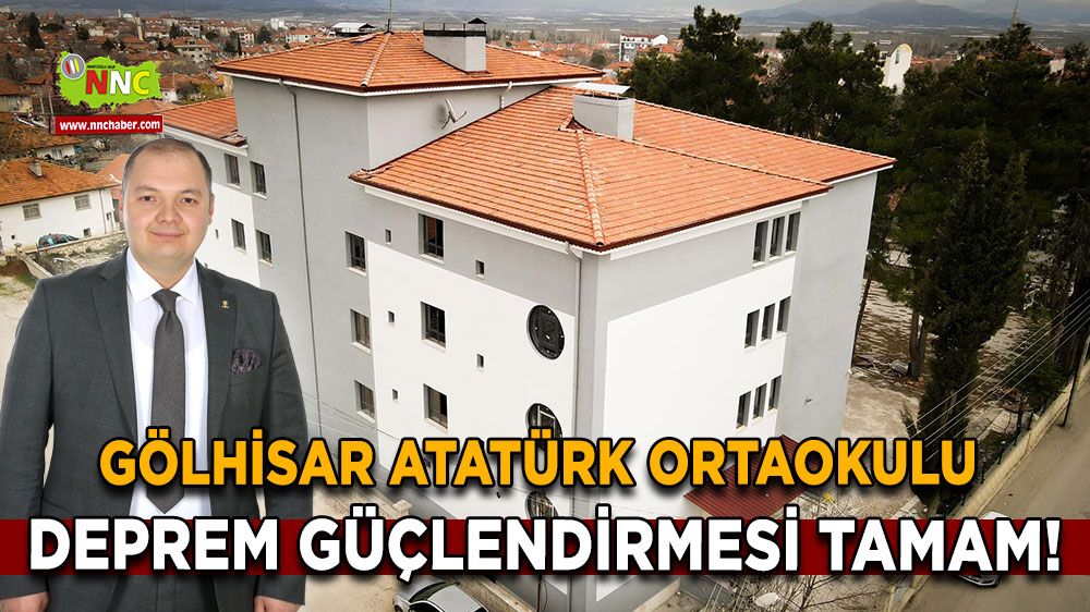 Gölhisar Atatürk Ortaokulu deprem güçlendirmesi tamam!