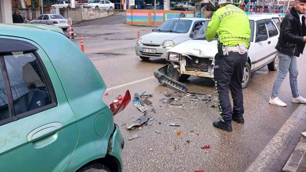 Karabük’te meydana gelen kaza böyle görüntülendi