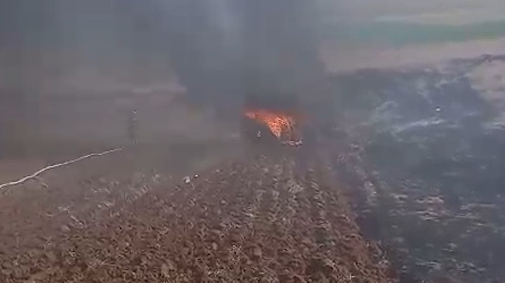 Kırıkkale'de traktörler alev alev yandı