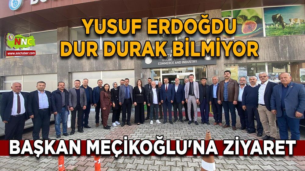 MHP Bucak Belediye Başkan Adayı Yusuf Erdoğdu, BTSO'yu Ziyaret Etti