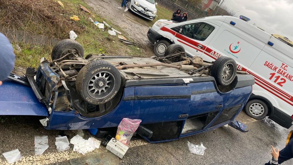 Yenice'de Kaza: Alkollü Sürücünün Otomobili Takla Attı
