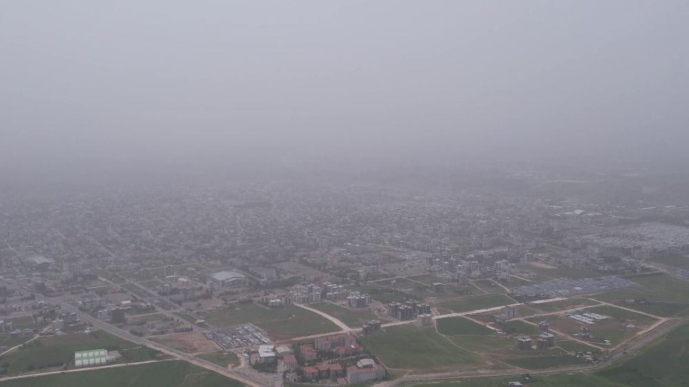 Adıyaman'da Sabah Toz Bulutu: Havada Yoğun Görüntüler