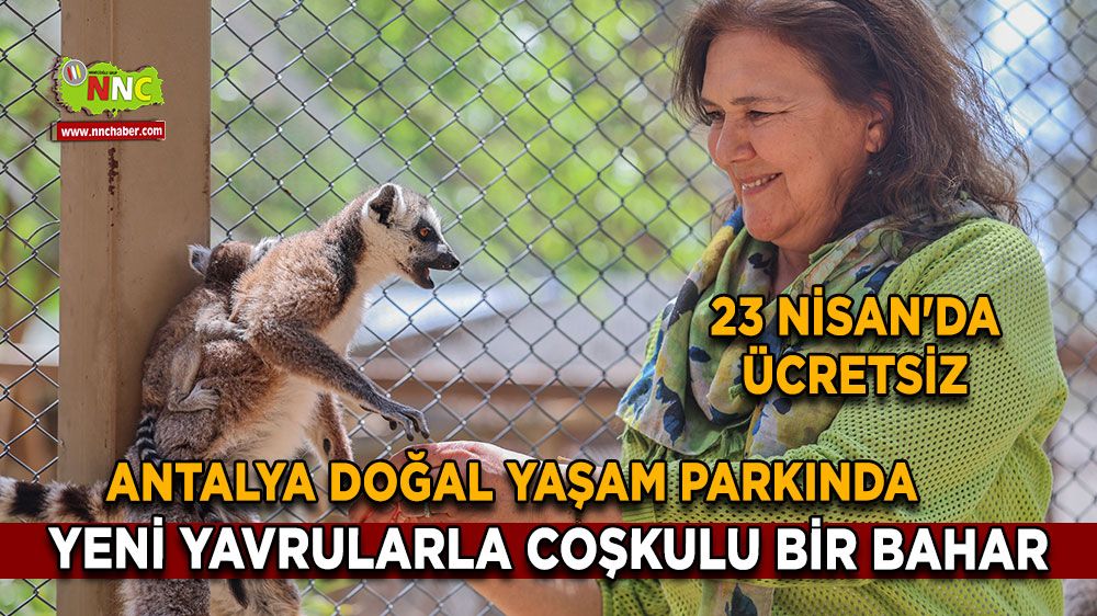 Antalya Doğal Yaşam Parkı'nda Yavru Bereketi! 23 Nisan'da Giriş Ücretsiz!