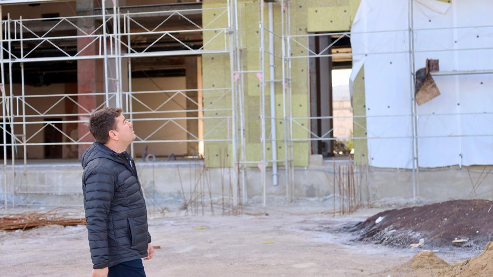  Başkan Evren Dinçer, Yeni Belediye Binası İnşaatını İnceledi