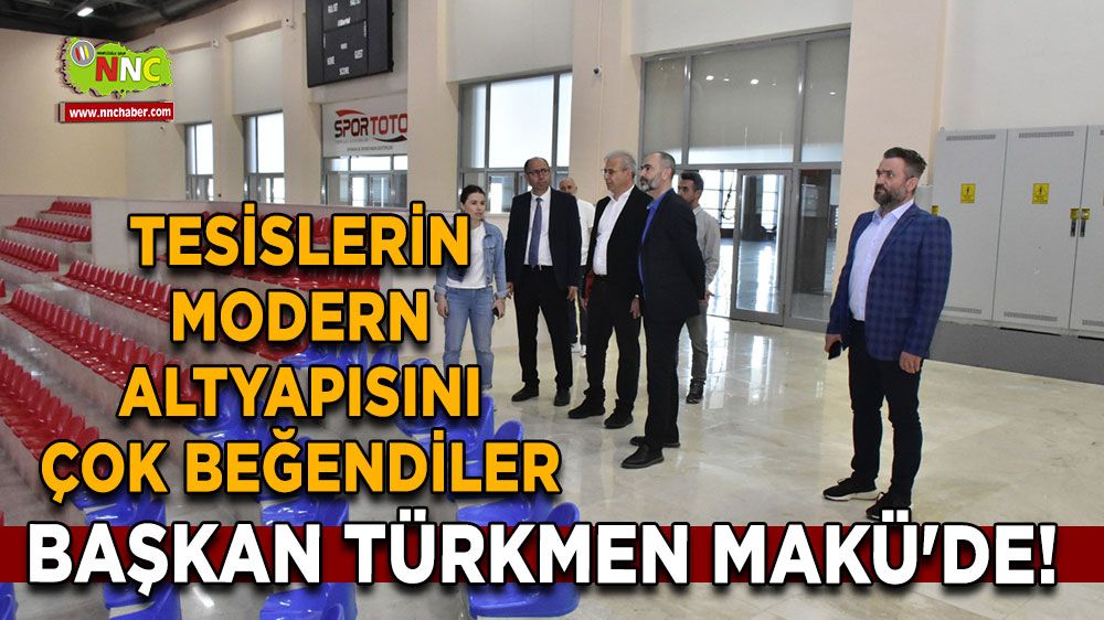 Başkan Türkmen MAKÜ'de! Tesislerin modern altyapısını çok beğendiler