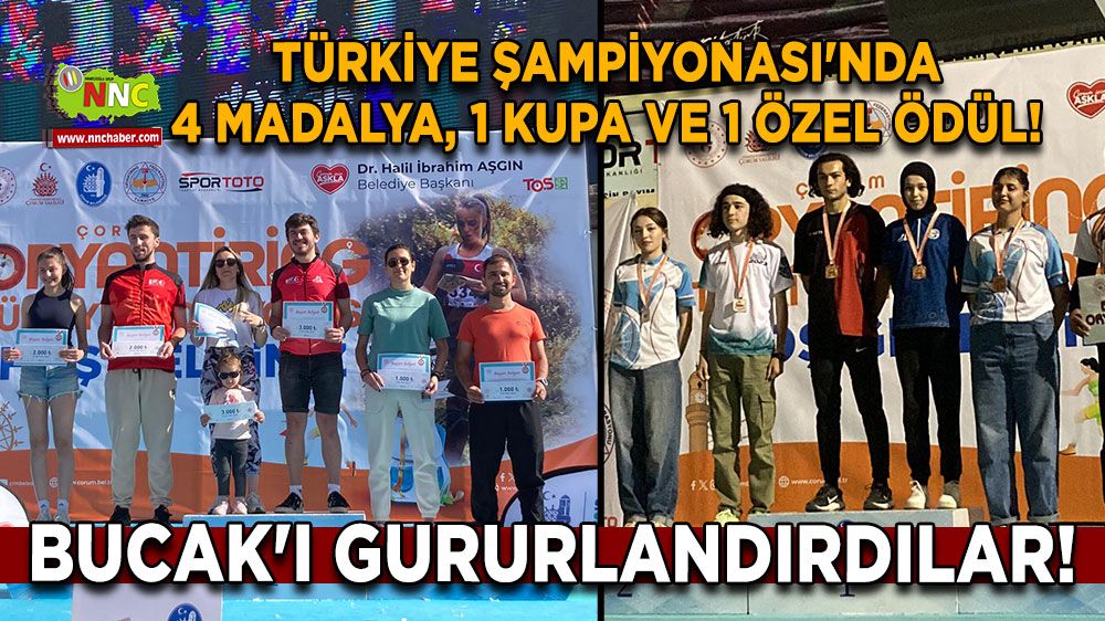Bucak'ı gururlandırdılar! Türkiye Şampiyonası'nda 4 Madalya, 1 Kupa ve 1 Özel Ödül!