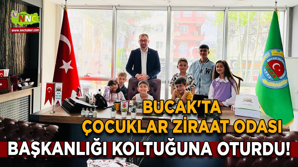 Bucak'ta Çocuklar Ziraat Odası Başkanlığı Koltuğuna Oturdu!