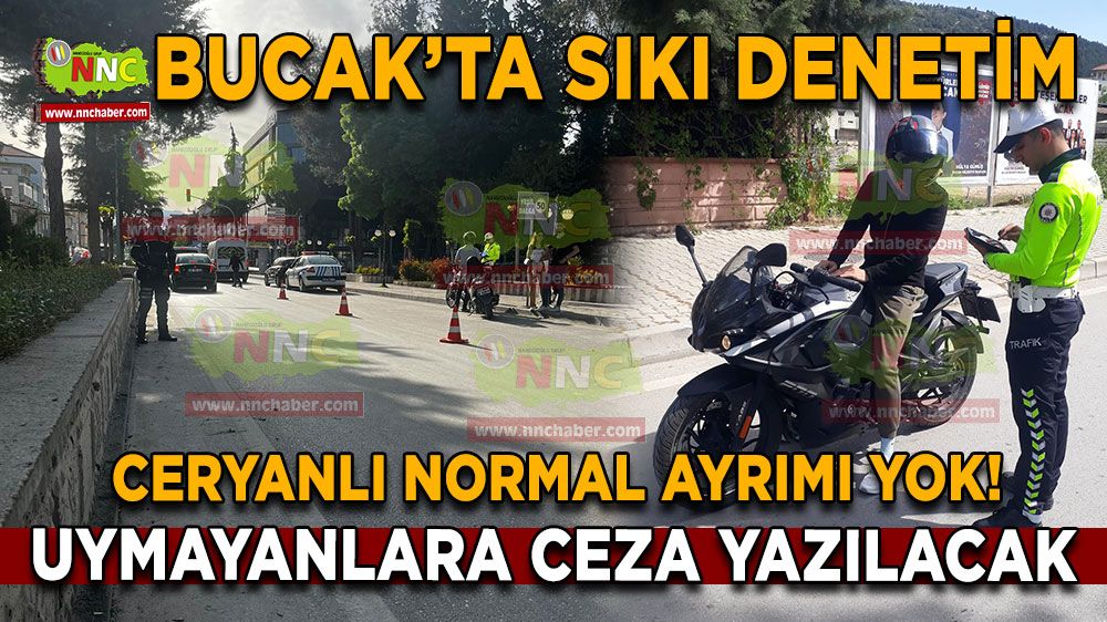 Bucak'ta Motosiklet Denetlemeleri Sıkılaştırıldı!