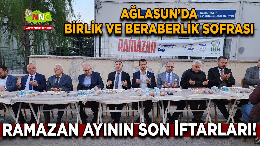 Burdur Ağlasun Belediyesi'nden birlik ve beraberlik iftarı