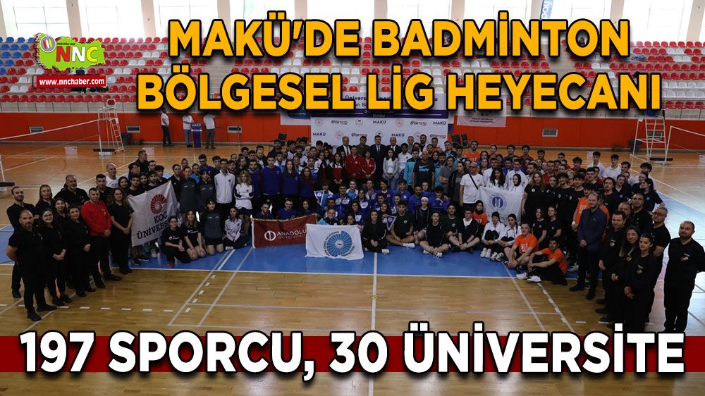 Burdur'da Badminton Heyecanı! 30 Üniversite Bölgesel Lig'de Mücadele Ediyor
