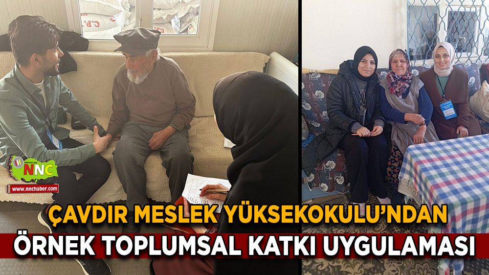 Burdur'da Yaşlılara Destek! Öğrenciler Yaşlıların Yaşam Kalitesini Artırıyor