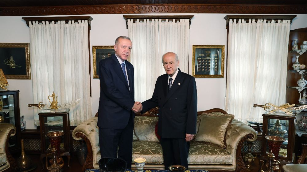 Cumhurbaşkanı Recep Tayyip Erdoğan,  Devlet Bahçeli ile buluştu