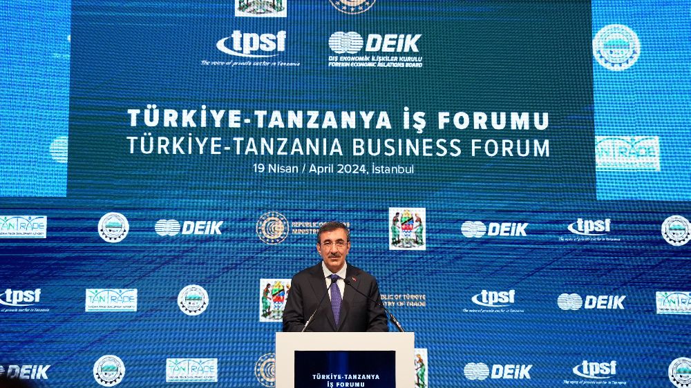 Cumhurbaşkanı Yardımcısı Yılmaz Türkiye-Tanzanya İş Forumu’nda konuştu