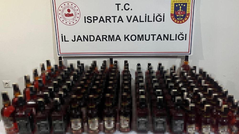  Isparta'da kaçak içki operasyonu