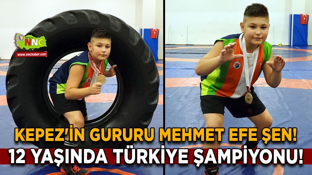 Kepez'in Gururu Mehmet Efe Şen! 12 Yaşında Türkiye Şampiyonu!