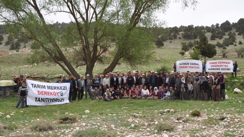 Köylüler Toplandı  Dereköy’de Kömür Ocağı İstemiyoruz