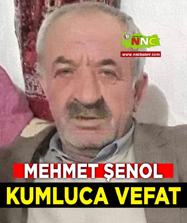 Kumluca Vefat Mehmet Şenol
