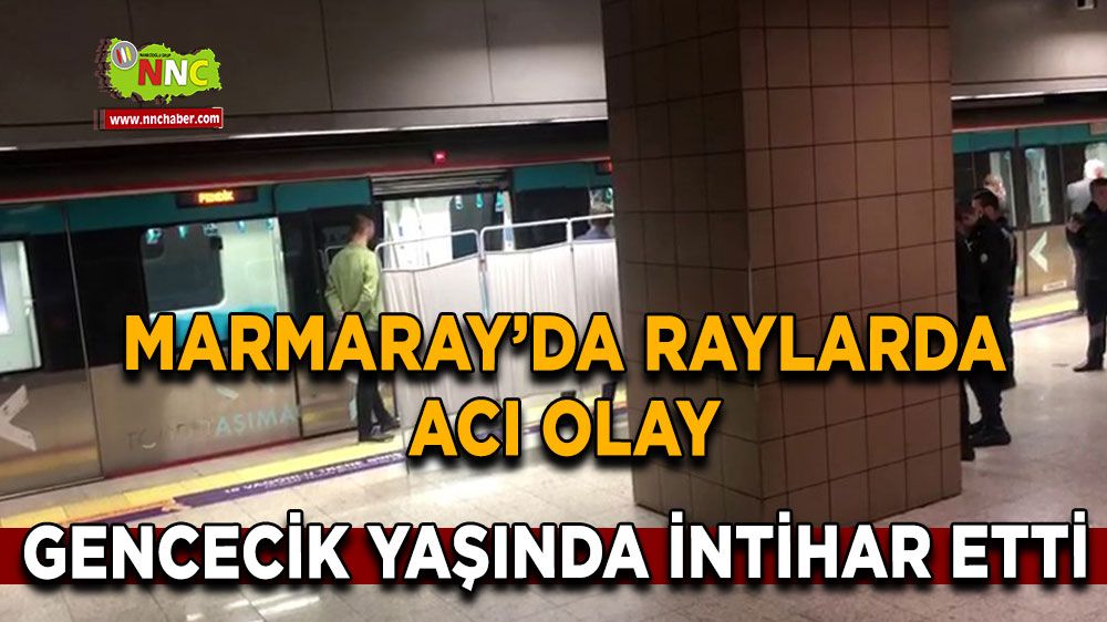 Marmaray'da acı olay! Gencecik çocuk intihar etti