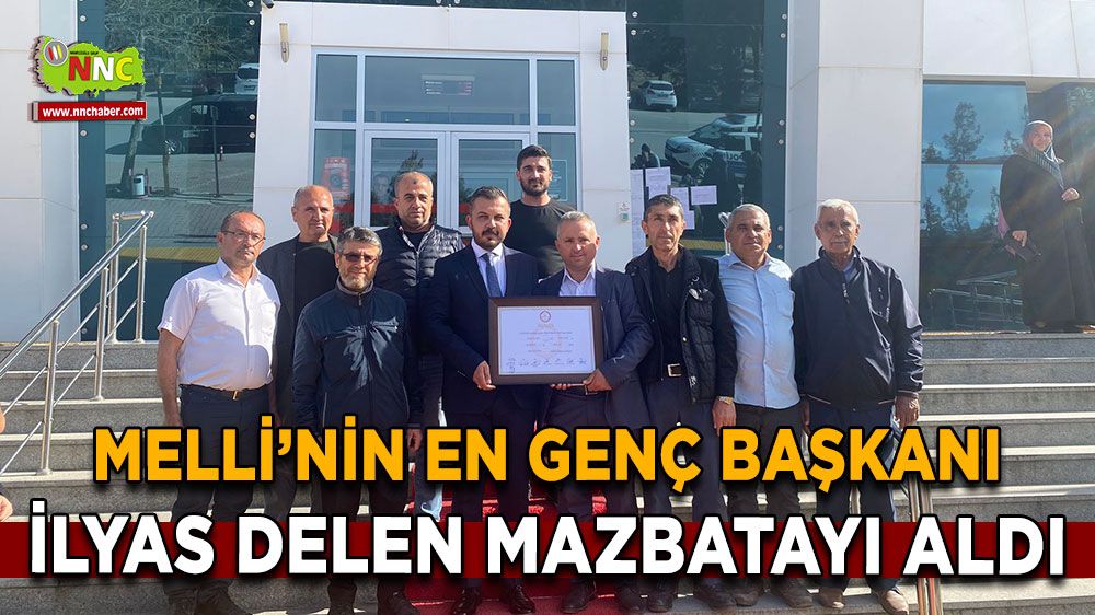 Melli'nin en genç belediye başkanı İlyas Delen mazbatasını aldı