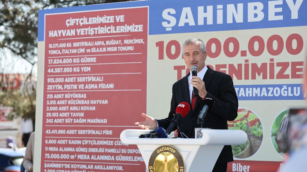 Şahinbey Belediyesi 10 milyon fideyi dağıttı