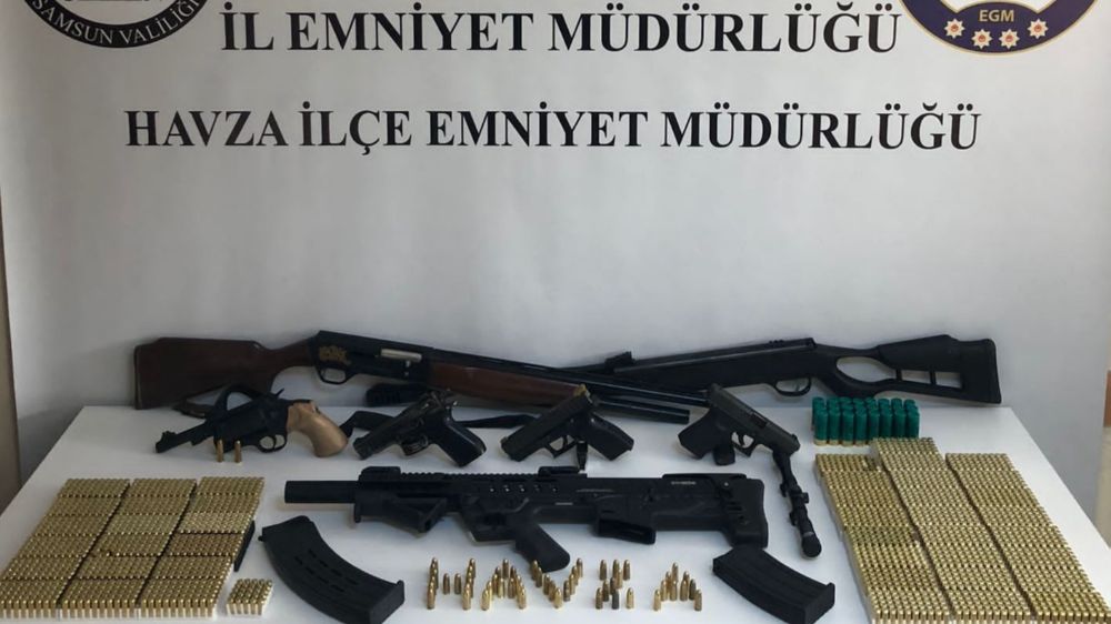 Samsun'da silah satışı yapan galeriye baskın; 1 kişi gözaltına alındı