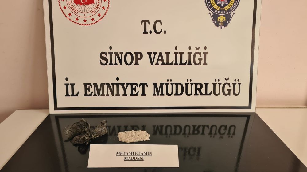 Sinop'ta aranan şahısta uyuşturucu bulundu