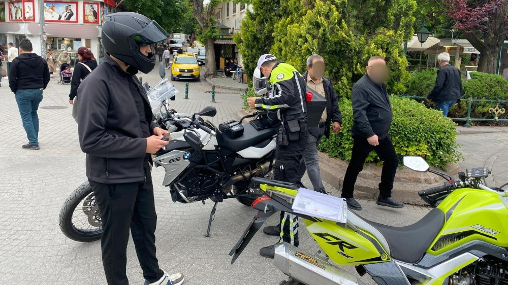 96 motosiklet ve motorlu bisiklet sürücülerine cezai işlem uygulandı