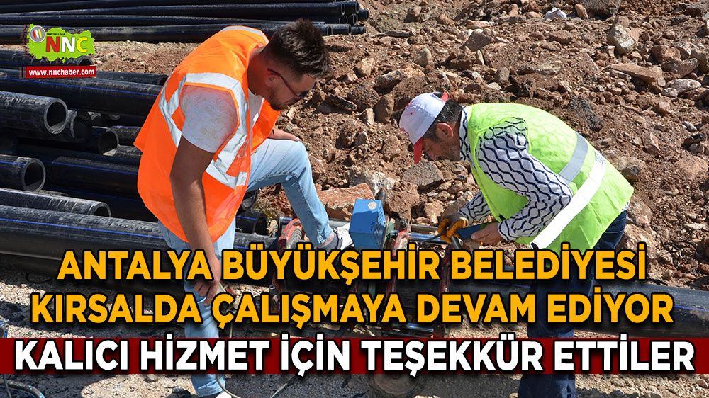 Antalya Büyükşehir Belediyesi kırsalda çalışmaya devam ediyor
