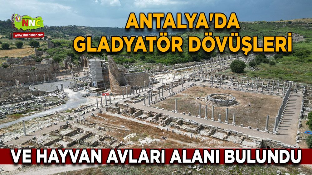 Antalya'da gladyatör dövüşleri ve hayvan avları alanı bulundu