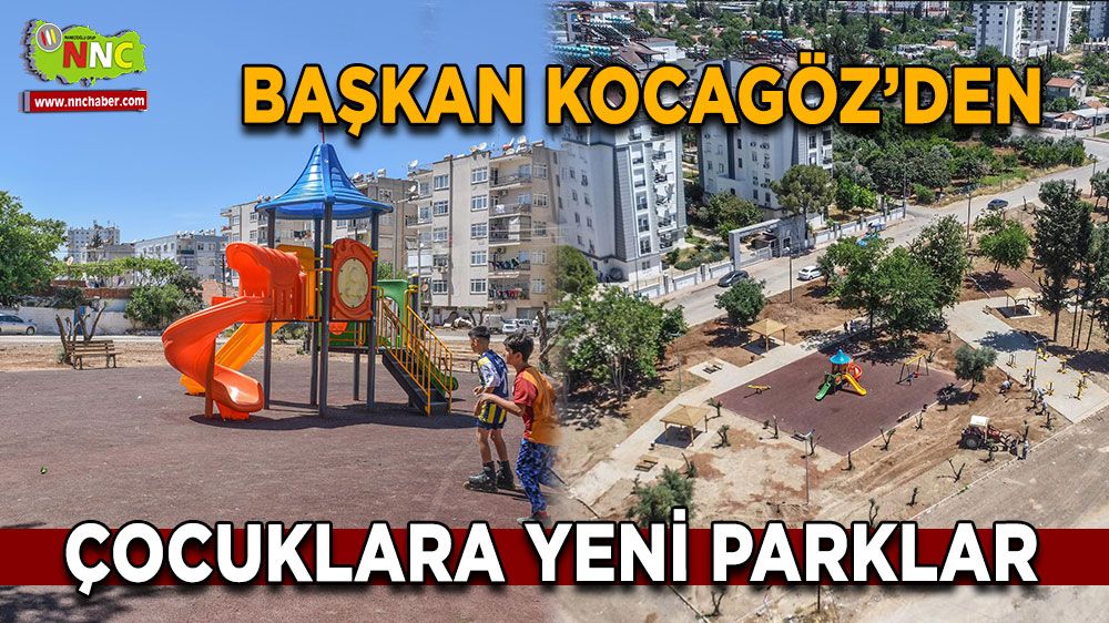 Başkan Kocagöz’den çocuklara yeni parklar