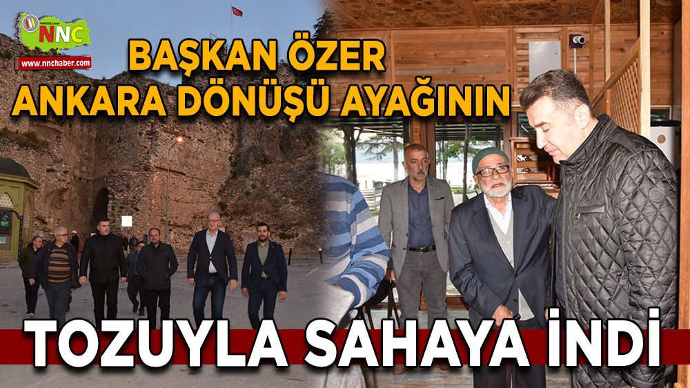 Başkan Özer Ankara dönüşü ayağının tozuyla sahaya indi