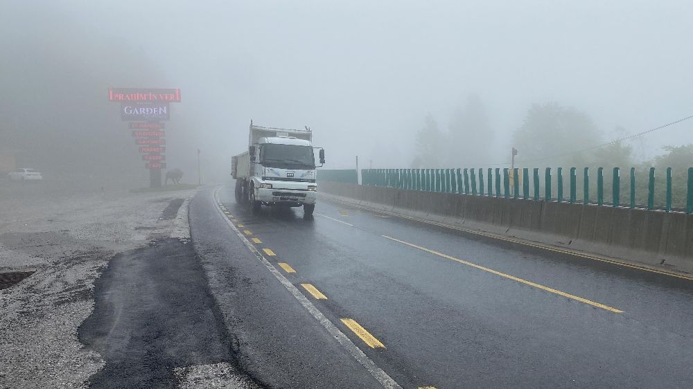 Bolu'da yoğun sis hayatı olumsuz etkiliyor 