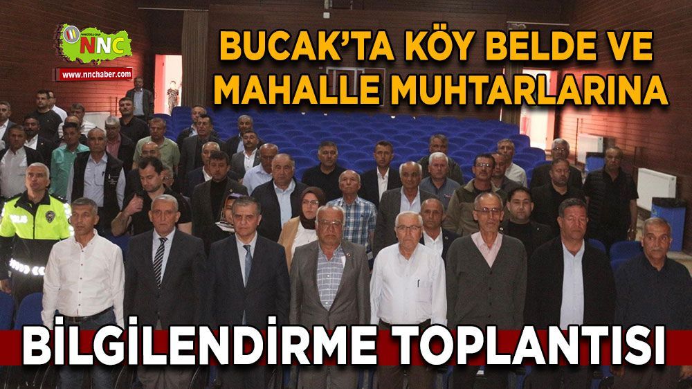 Bucak'ta muhtarlar istişare semineri düzenlendi