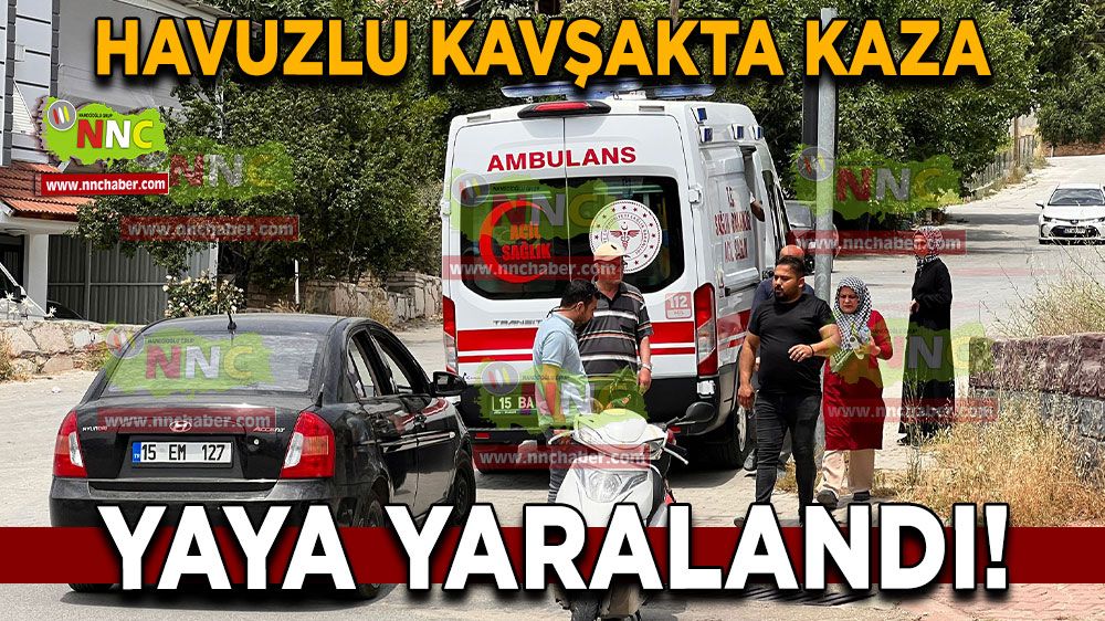 Bucak'ta Trafik Kazası! Araç Yayaya Çarptı